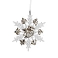 thumbnail image 4 of GUOOL Christmas Tree Pendant Acrylic Christmas Ornament Gift Wrapping Craft Photo Prop Snowflake B, 4 of 9