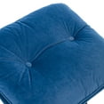 thumbnail image 5 of Velvet Swivel Accent Chair with Ottoman, Modern Chaise Lounge Chair with Metal Frame and Footstool, Comfy Armchair Reading Chair for Living Room Bedroom Office,Blue, 5 of 7