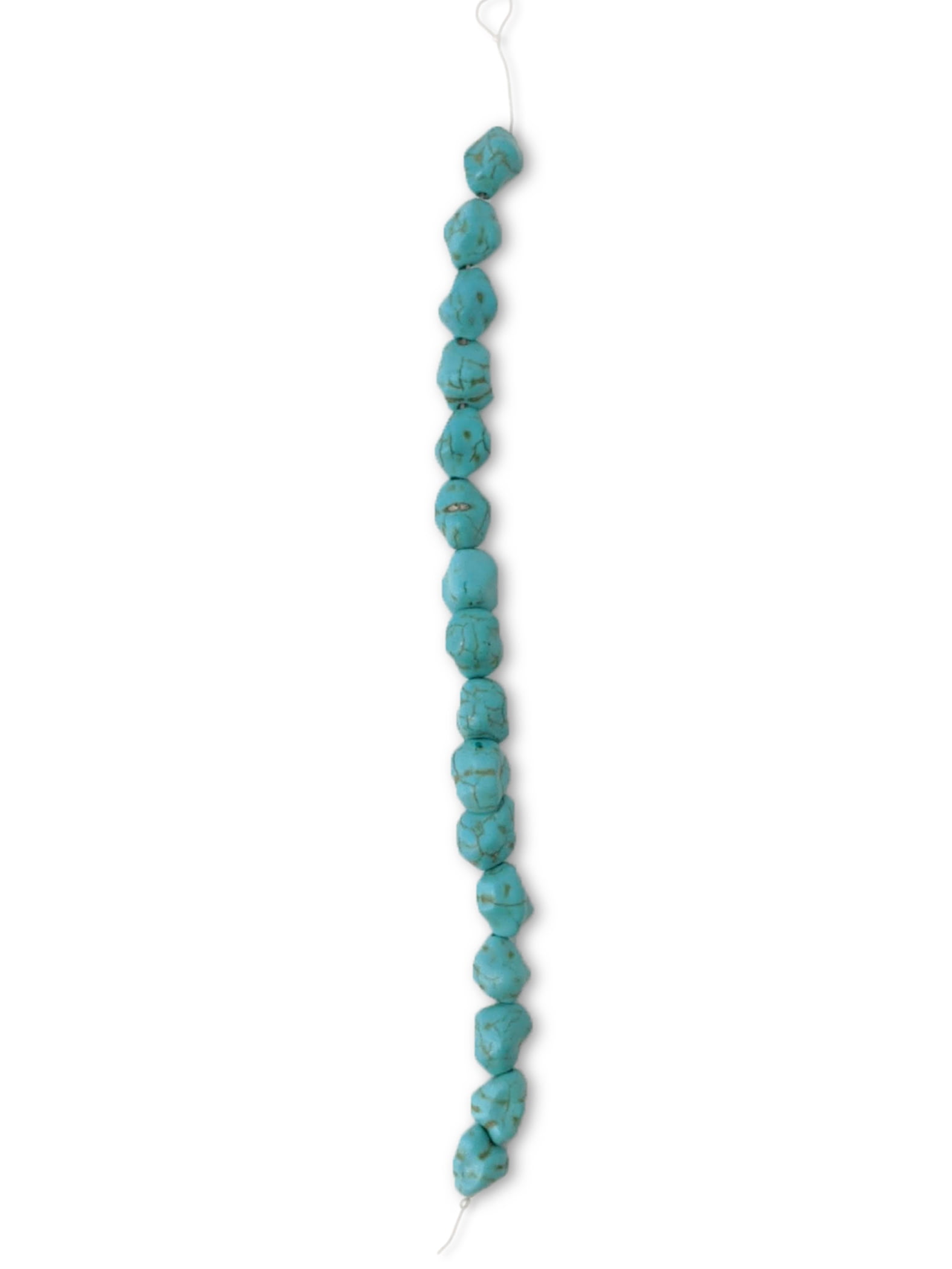 (3 pack) Blue Moon Beads Turquoise Stone Nougat Bead Strand for DIY Jewelry, 7 in – Unisex, Adult, 1 Piece