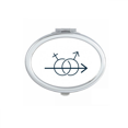 thumbnail image 1 of Men Women Rhythm Connection Love Mirror Portable Fold Hand Makeup Double Side Glasses, 1 of 3