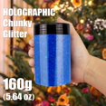 thumbnail image 3 of Glitter holográfico grueso Craft Glitter Estanoite 160 g azul galaxia, 3 of 7