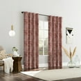 thumbnail image 6 of Sun Zero Pedra Paisley Embroidery 100% Blackout Back Tab Curtain Panel, 40"X84", Rustic Red, 6 of 8