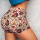 thumbnail image 4 of Balery gold Skull Guitar record Pantalones cortos de entrenamiento estampados para mujer, sin costuras, ajustados, para gimnasio, yoga, correr, deportes, ejercicio activo, fitness.-X-Large, 4 of 8