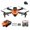 Orange, variant on Fanshiluo Drone with Camera for Adults Four Sided Obstacle Avoidance UAV Aerial Photography Folding Quadcopter Double Camera Height Remote Control Drone