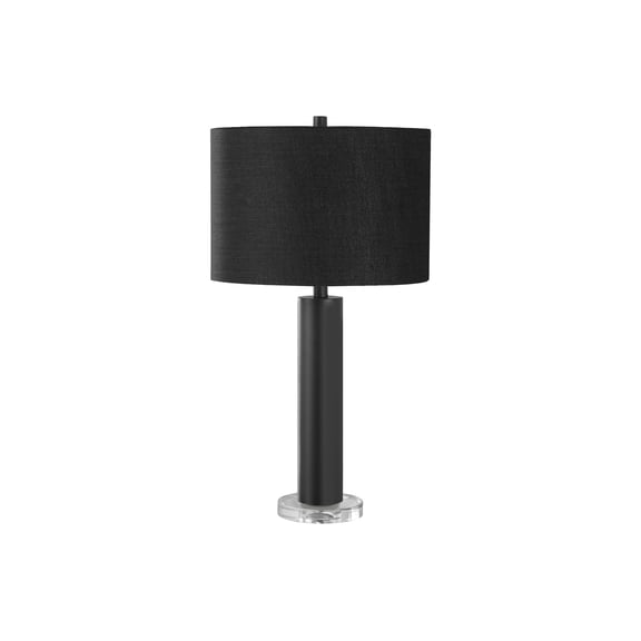 Lighting Fixtures Lighting, 28"h, Table Lamp, Black Metal, Black Shade, Contemporary,Table Lamps