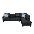 thumbnail image 6 of [SquarePulse]4-seater L-shaped sofawith 90° Swivel Cup Holders, apartment, living room, and office sofa(Includes 2 Pillows), 6 of 7