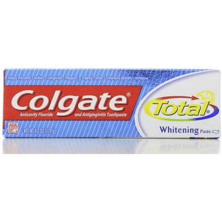 Colgate total Dentifrice Plus Whitening Pâte 4,20 oz (Pack de 6)
