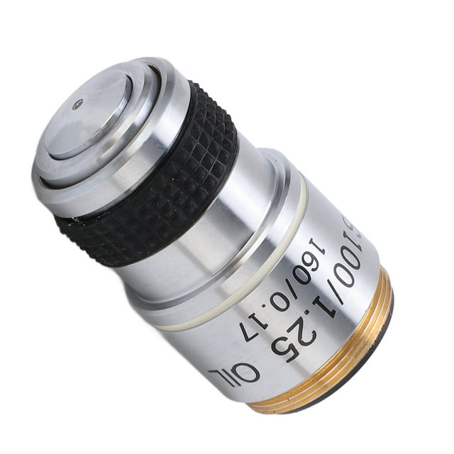 Objectif de Microscope Achromatique HD, Haute Magnification, Imagerie Claire, Verre Optique en Alliage d'Aluminium