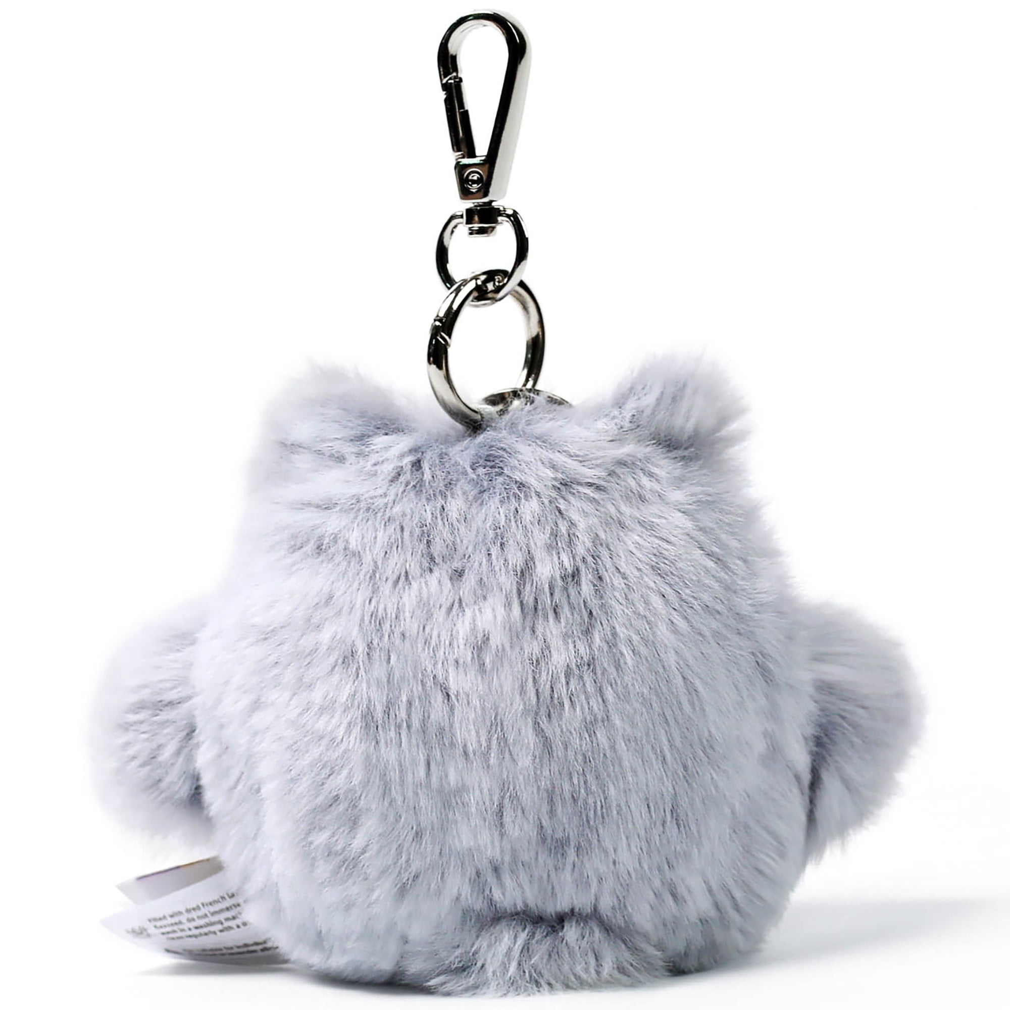 McHugs: Plush Bag Charm - Owl - Grey & Pink Bird, Stuffed Animal Clip Keychain, Backpack Ornament, Travel Accessory, Soft Companion Keepsake, Kids 3+