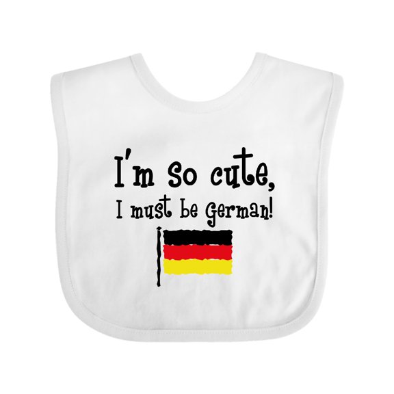 Inktastic So Cute German Boys or Girls Baby Bib
