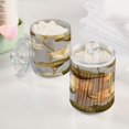 thumbnail image 5 of Ryvnso 2 Pack Qtip Holder Organizer Lotus Pattern Bathroom Cotton Swabs Cans Storage Canister, 5 of 7