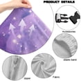 thumbnail image 6 of KUIFORTI Purple Galaxy Gaming Chair Seat Cover Waterproof Gamer Computer Office Seat Stretchable Slipcover Protector Dustproof Non Slip for Office and Computer Chairs, 6 of 7