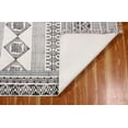 thumbnail image 6 of Casavani Geometric Garden Outdoor Yoga Kilim, Gray 8x10 feet, 6 of 6