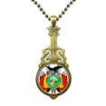 thumbnail image 1 of Bolivia emblema nacional país Collar Guitarra Antigua Joyería Música Colgantes Unbranded M, 1 of 3