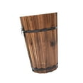 thumbnail image 2 of Maceta de barril de madera, jardinera para patio, interior y exterior, con asas ergonómicas, maceta para plantas de jardín, jardinera. Estilo B, 2 of 8