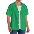 thumbnail image 4 of Fotbe Forestgreen print Short Sleeve Button Down Shirts for Men Casual Summer Beach Wrinkle Free Shirt-X-Large, 4 of 7