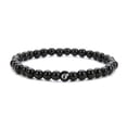 thumbnail image 3 of TQEHS Pulsera con número de la suerte y número 8, pulsera de obsidiana con cuentas, joyería L2T5, 3 of 5