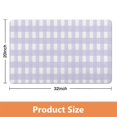 thumbnail image 5 of Machine-Washable Checkered Bath Mat - Long Bathroom Runner Rug, 20x32 inches, Non-Slip, Soft Microfiber, Water-Absorbent., 5 of 5