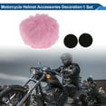 thumbnail image 2 of Accesorios para Casco de Motocicleta Decoración Cola Redonda para Cascos de Motocicleta Bicicleta Esquí Rosa Claro Pegatinas de Peluche 1 Juego, 2 of 6
