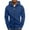 Navy, variant on XIAONU Mens Hoodies Long Sleeve Zippered Open Front Hooded Sweatshirt With Pockets Winter Fleece Lined Warm Hooded Jacket