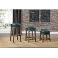 thumbnail image 3 of Topline Home Furnishings Round Swivel Counter Height Stool, Faux Leather, 3 of 4