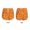 thumbnail image 6 of Goofa Orange Glitter Printed Women 2 in 1 Running Shorts,Quick Dry Athletic Workout Shorts,High Waisted Athletic Shorts with Liner Pockets-X-Large, 6 of 9