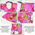 thumbnail image 6 of LA LEELA Men's Hawaiian Christmas Tree Shirts Short Sleeve Button Down Shirt Mens Shirts Beach Hawaii Shirts for Men Funny XS Santa Reindeer, Pink, 6 of 7