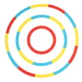 thumbnail image 2 of Target Circle Game Target Circle Compacto Plegable Textura Delgada 3 Piezas Ligero para Ejercicio ANGGREK Otros, 2 of 8
