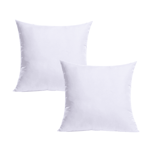TESSO HOME Set de Relleno Esponjoso para Almohadas y Cojínes Decoración Recamara y Sala Mayor Cómodidad 100% Fibra. (Set de 2 Cojines 50 x 50 cm)