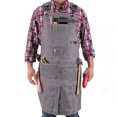 thumbnail image 1 of Delantal de trabajo de lona encerada resistente para hombre, impermeable, 1 of 4