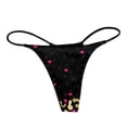 thumbnail image 5 of WTXUE Culottes pour Femmes / String Triangle Taille Basse en Coton Sans Couture / 1 Pce Noir P, 5 of 5