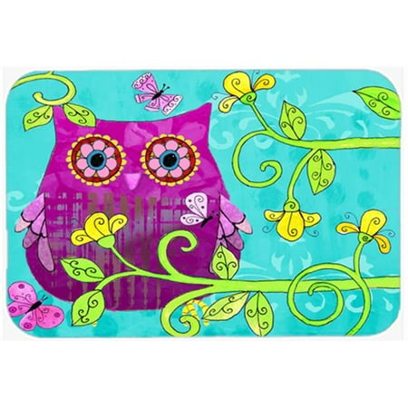 

Sittin In The Flowers Owl Glass Cutting Board Large