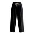 thumbnail image 6 of Men’s Loose Straight Cotton Linen Pants Breathable Summer Casual Bottoms, 6 of 9