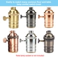 thumbnail image 5 of 2Pcs Lamp Turn Knob On/Off Brass Light Switch Knob Lamp Knob Lamp Switch Extension 19mm Length for Lamp Socket Switch, Silver, 5 of 6
