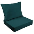 thumbnail image 1 of Vargottam Outdoor Deep Seat Patio Cushions Set 2pcs Seat Set All Weather Replacement Cushion Patio Seat And Back Cushion Set 25"x25"x5" Inches-Teal Blue, 1 of 9