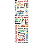 Disney Rub-Ons 4"X12" Sheet-Mickey Phrases