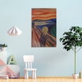 thumbnail image 4 of Edvard Munch Painting Poster The Scream (1) Wall Art Poster Gifts Bedroom Prints Home Decor Hanging Picture Canvas Painting Posters 24x36inch(60x90cm), 4 of 6