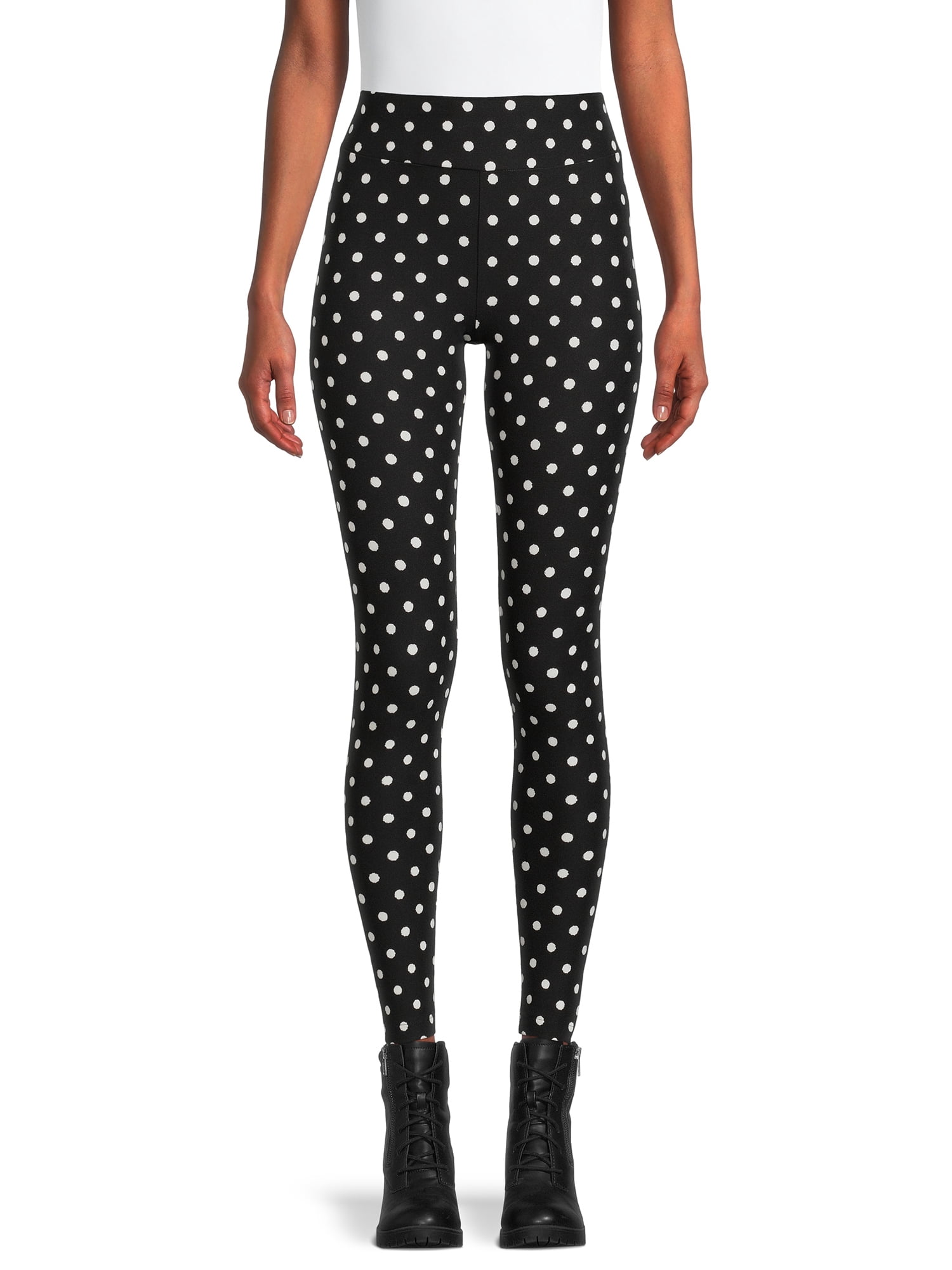 Time and Tru Women's Knit Leggings, 2-Pack