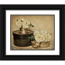 Atria, Cristin 32x26 Black Ornate Wood Framed with Double Matting Museum Art Print Titled - Park Avenue Roses