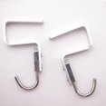 thumbnail image 3 of Gancho sin clavos de aleación de aluminio para espacio de escritorio para estudiantes, paquete de 2 ganchos para bolsas de oficina (2,6 cm/1,02 pulgadas, apto para placa de 2,5 cm/0,98 pulga, 3 of 5