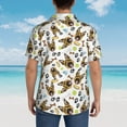 thumbnail image 6 of Daiia German Shepherd Dog Hawaiian Shirt for Men Gentle Cotton Regular Short Sleeve Casual-Small, 6 of 9