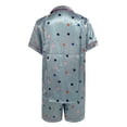 thumbnail image 5 of Ensembles de Pyjama pour Femmes Vêtements d'Intérieur pour Femmes Pyjamas à Manches Courtes Effet Soie Ensemble Estival Multicolore pour Femmes m, 5 of 5