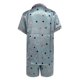 thumbnail image 3 of Gibobby Pijamas mullidas para mujer Ropa de para mujer Pijama de seda de manga corta Traje multicolor de verano para mujer (F, M), 3 of 4