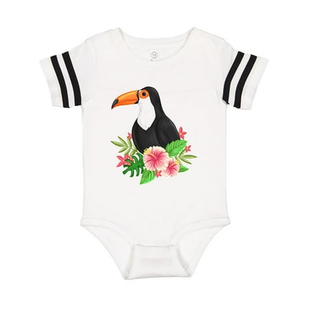 

Inktastic Toucan with Hawaiian Flowers Gift Baby Boy or Baby Girl Bodysuit