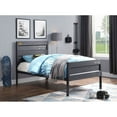 thumbnail image 2 of Newboti Furniture Gunmetal Twin Platform Bed 37585, 2 of 6