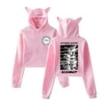 thumbnail image 1 of Stray Chandail à Capuchon Court Décontracté pour Femmes avec Oreilles de Chat, 1 of 2