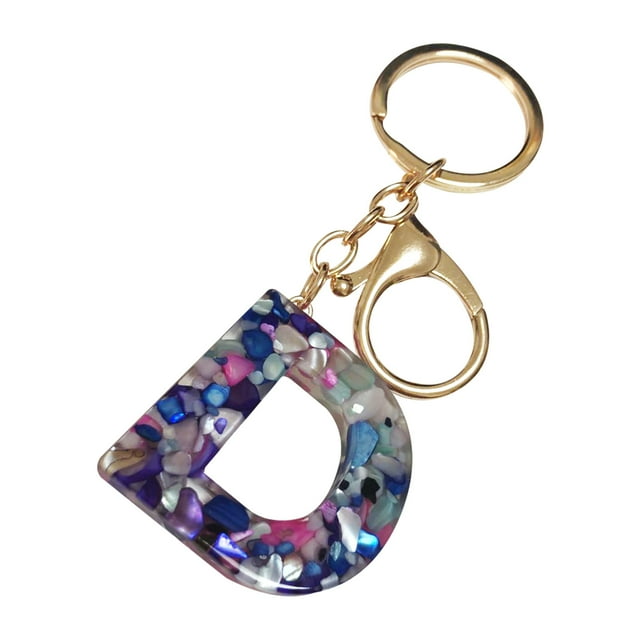 mtvxesu Keychain Rings Mother's Day Custom Creative Keyring Clasp 26 English Letter Pendant Keyring Sale