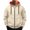 Beige # Mens Shirts, variant on Mens Long Sleeve Sweatshirts Fashion Winter Zipper Workout Pockets Hoodie Stylish Plain Tops for Men Hooded