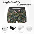 thumbnail image 2 of Men's Boxer Briefs, Hawaiian Style Flamingo Zebra Soft Comfy Mens Underwear Boxer Briefs Breathable With Widen Waist, 2 of 7