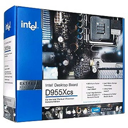INTEL D955XCS Socket775, Intel 955X Express chipset, 4 PCI, 1 PCI Express x16, Intel D955Xcs Intel 955X Express Socket 775 BTX Motherboard